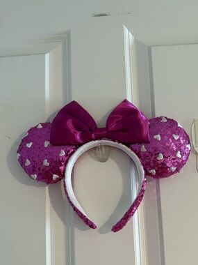 Pink Heart Disney Mickey Ears